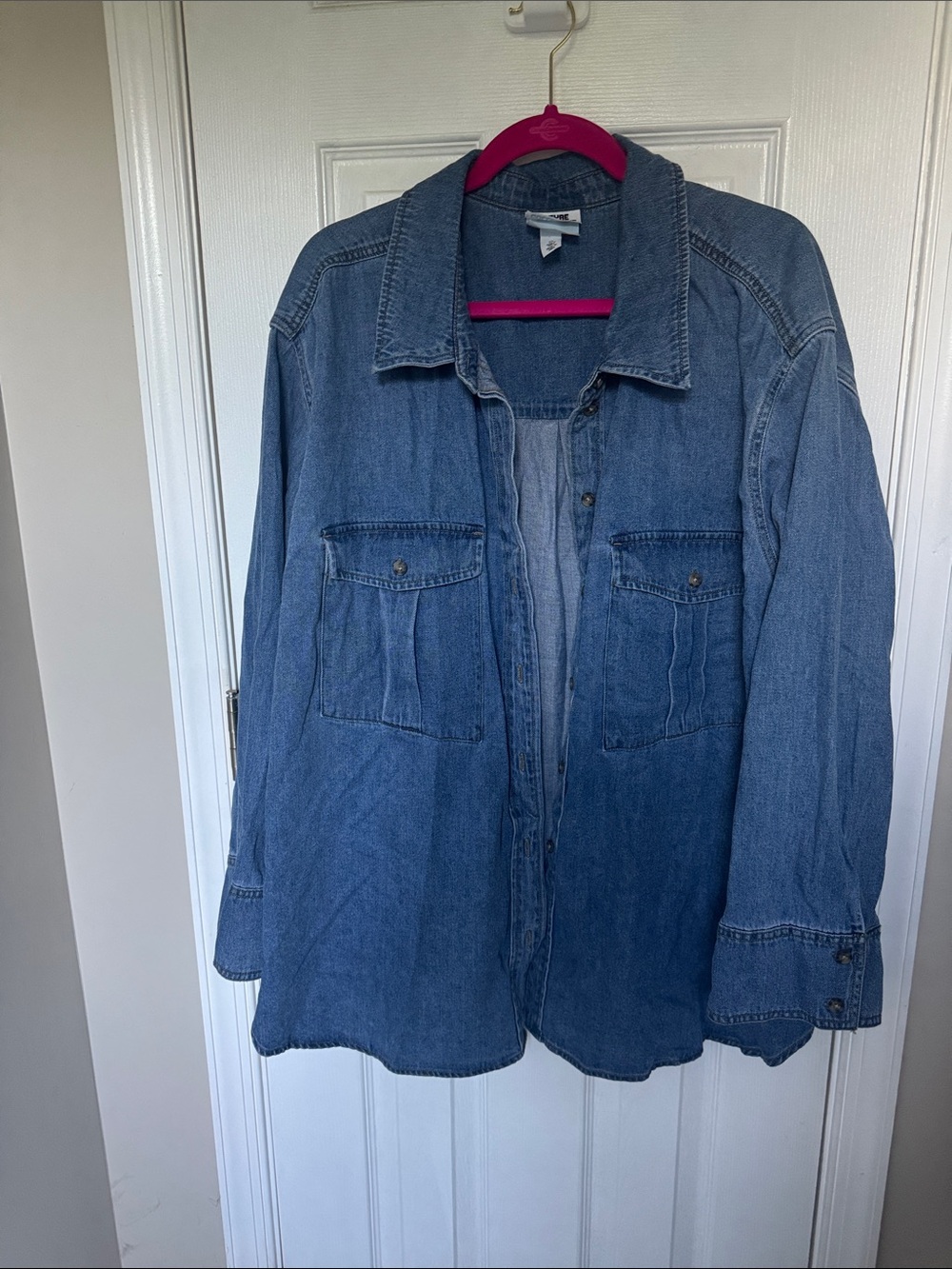 Casual Blue Denim Shirt Jacket - Unbranded
